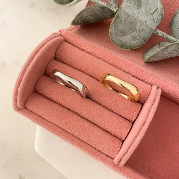 925 Sterling Silver Minimalist Ring Stackable Thin Ring Band Dainty Ring - Picture 5 of 7